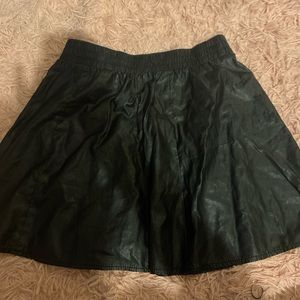 forever 21 faux leather mini skirt